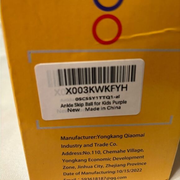 Kids Purple Ankle Skip Ball. New in box - Picture 5 of 6